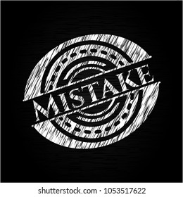 Mistake chalk emblem