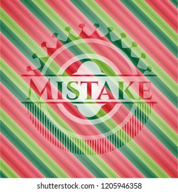 Mistake christmas emblem.