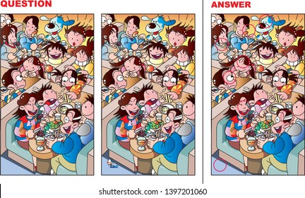 Mistake Finding Quiz "The People in the Restaurant"