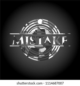 Mistake grey camo emblem