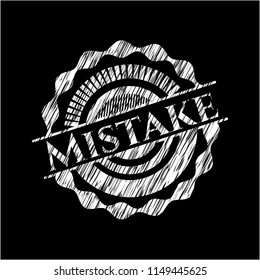 Mistake on chalkboard