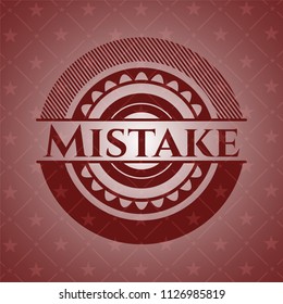 Mistake red emblem