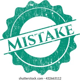 Mistake rubber stamp