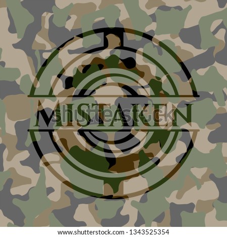 Mistaken camouflaged emblem