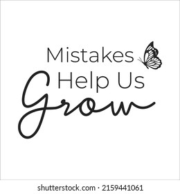 mistakes help us grow design eps