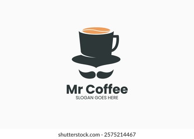 Mister Coffee Logo. Vector Illustration