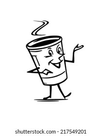 Mister Coffee - Retro Clipart Illustration