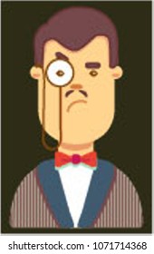mister with glasses