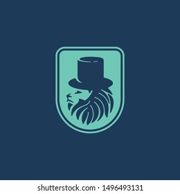 Mister lion logo. Creative lion logo design inspiration