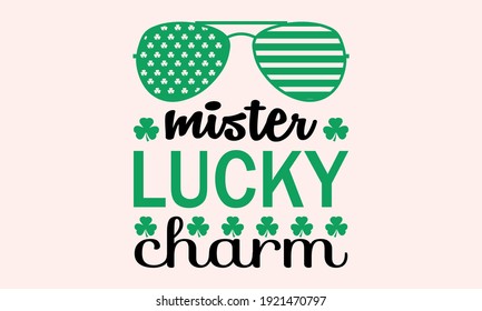 Mister Lucky Charm - St Patrick's Sunglasses - St. Patricks Vector And Clip Art