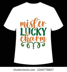 mister lucky charm St. Patrick's Day Shirt Print Template, Lucky Charms, Irish
