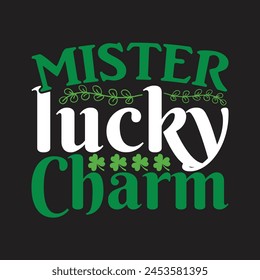 Mister lucky charm vector design svg