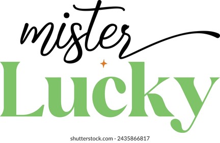 Mister lucky Design, t-shirt design.