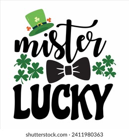 MISTER LUCKY-ST.PATRICK'S DAY T-SHIRT DESIGN