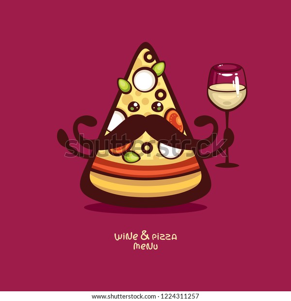 Mister Pizza Drole De Bande Dessinee Image Vectorielle De Stock Libre De Droits