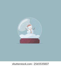 mister snow on snow globe