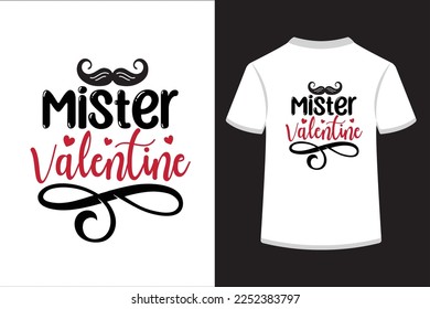 Mister valentine. This is an editable and printable vector eps file. 
