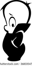 Misterious baby outline