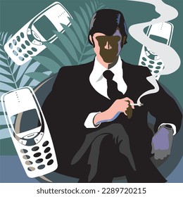 Misterious man is waiting on the other side of phone line