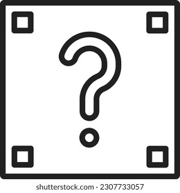 Imagen vectorial de icono de misterio. Adecuado para aplicaciones web móviles y medios de impresión.