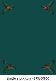 mistletoe card for holidays