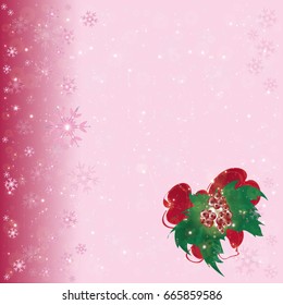 Mistletoe Christmas Card 