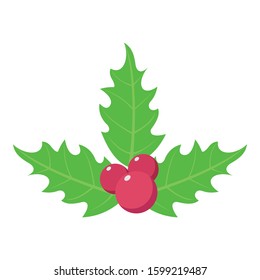 
mistletoe, christmas mistletoe Color Vector icon which can be easily modified or edit
