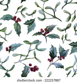 Mistletoe, Christmas, Pattern