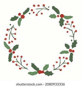  mistletoe christmas wreath vector de diseño