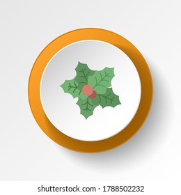 Mistletoe color icon. Elements of winter wonderland multi colored icons. Premium quality graphic design icon