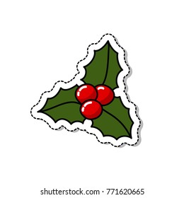mistletoe doodle icon
