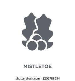 mistletoe icon. mistletoe design concept from Christmas collection. Simple element vector illustration on white background.
