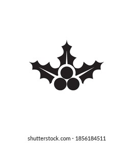 Mistletoe icon isolated on white background