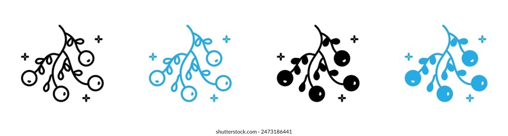 Mistletoe Icon Perfect for Christmas and Holiday Themes
