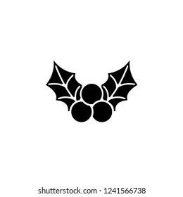 mistletoe icon. Simple glyph vector of Christmas, New Year and holidays set for UI and UX, website or mobile application