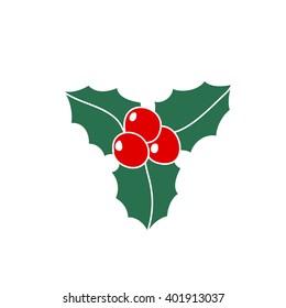 mistletoe icon. vector illustration