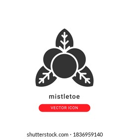 mistletoe icon vector illustration. mistletoe icon glyph design.