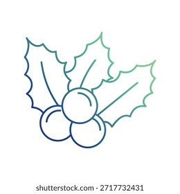 Icono de muérdago con fondo blanco Ilustración de stock de Vector