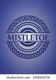 Mistletoe jean background. Vector Illustration. Detailed.