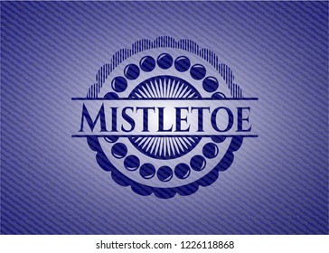 Mistletoe with jean texture