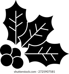 Mistletoe Line vector Icon Design