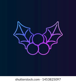 mistletoe nolan icon. Simple thin line, outline illustration of Christmas joy icons for UI and UX, website or mobile application