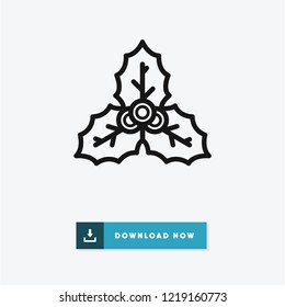 Mistletoe vector icon