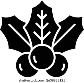 Mistletoe vector icon. Can be used for printing, mobile and web applications.