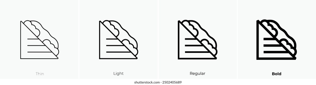 misto quente icon. Thin, Light Regular And Bold style design isolated on white background