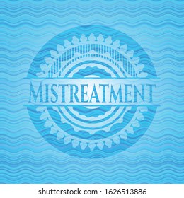 Mistreatment water emblem background. Vector Illustration. Detailed.