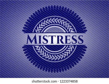 Mistress denim background