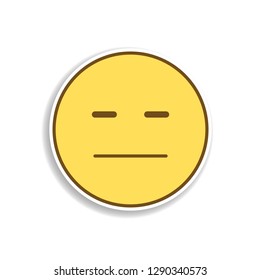 Angry Emoticon Expression Vector Illustration Stock Vector (Royalty ...