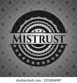 Mistrust retro style black emblem