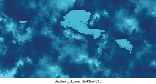 Misty Blue and Aqua Vapors Forming an Abstract and Peaceful Visual Flow

